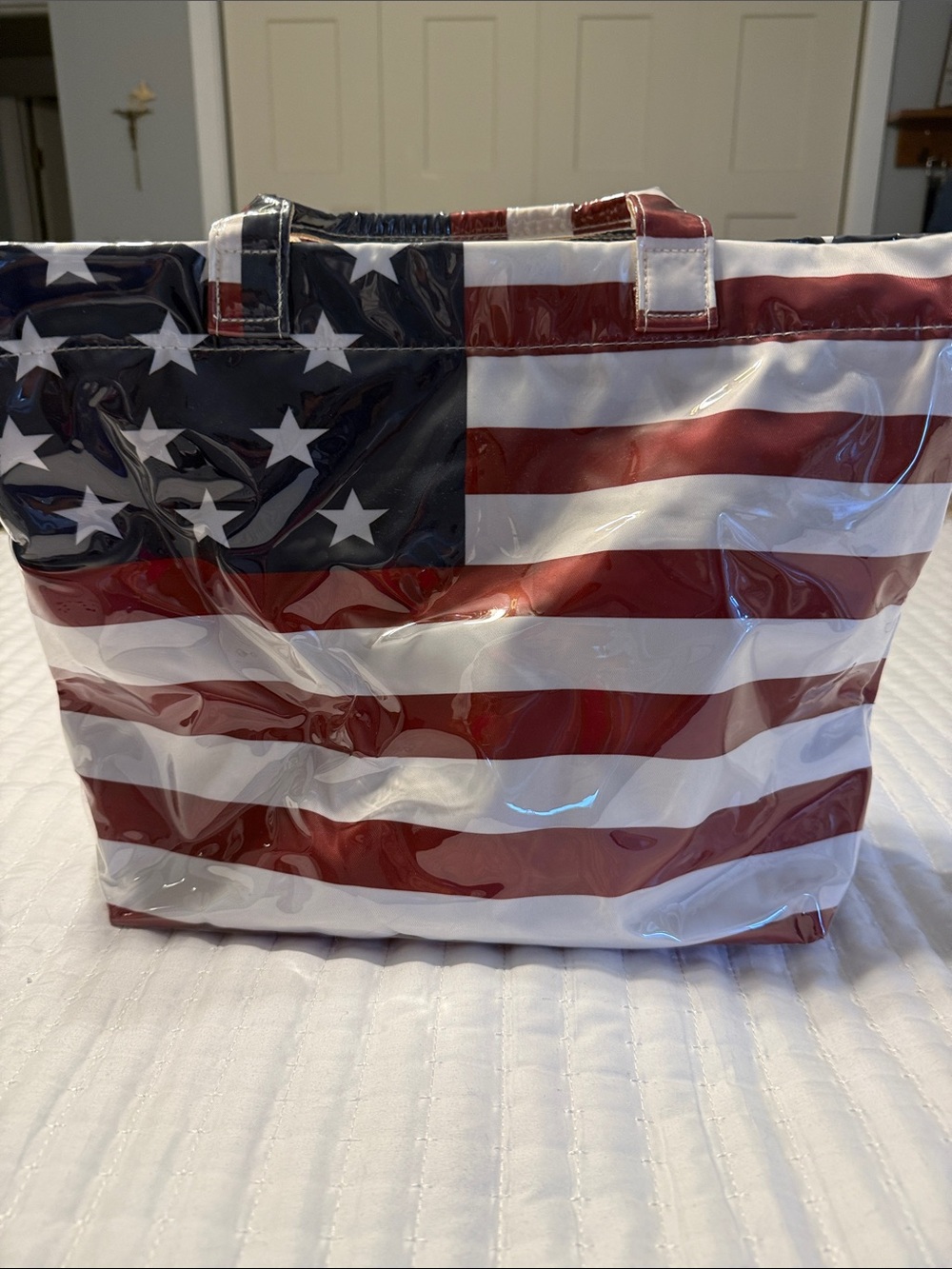 American Flag Red, White & Blue Tote Bag